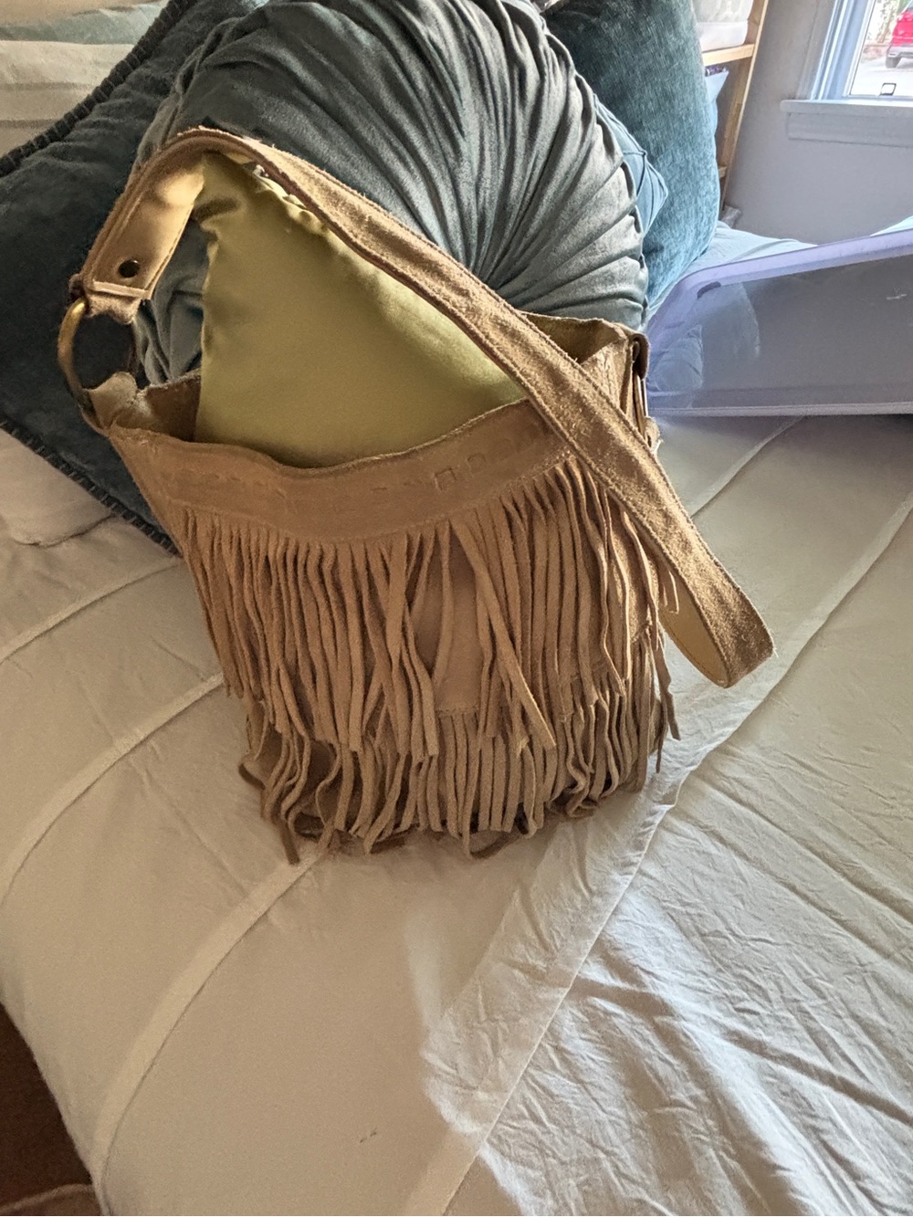 Vintage Guess -  Suede Hobo Bag